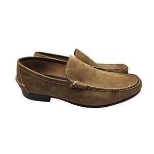 Peter Millar Suede Driving Moccasins Men 9W Loafers Shoes Brown #386